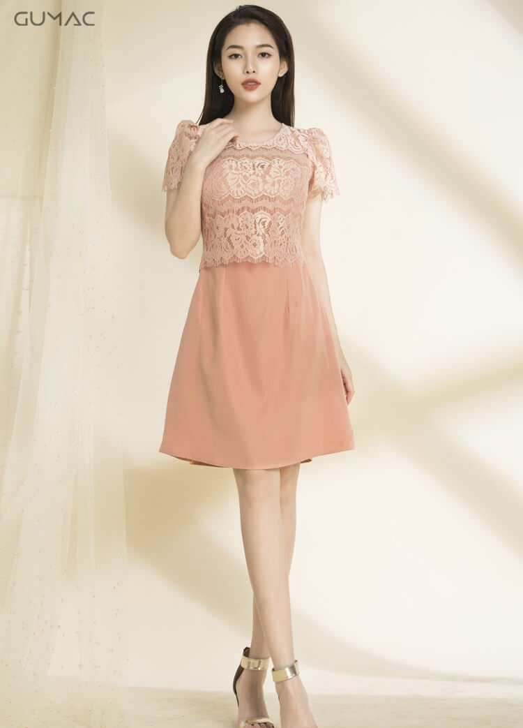 đầm phối ren đẹp