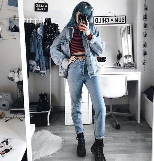 Áo hai dây và áo jean